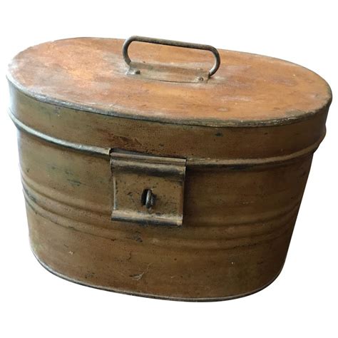 Metal Vintage Hat Boxes for sale 